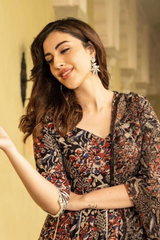 Hand block GotaPatti Cotton Suit Set with Dupatta Hand block GotaPatti Cotton Suit Set with Dupatta